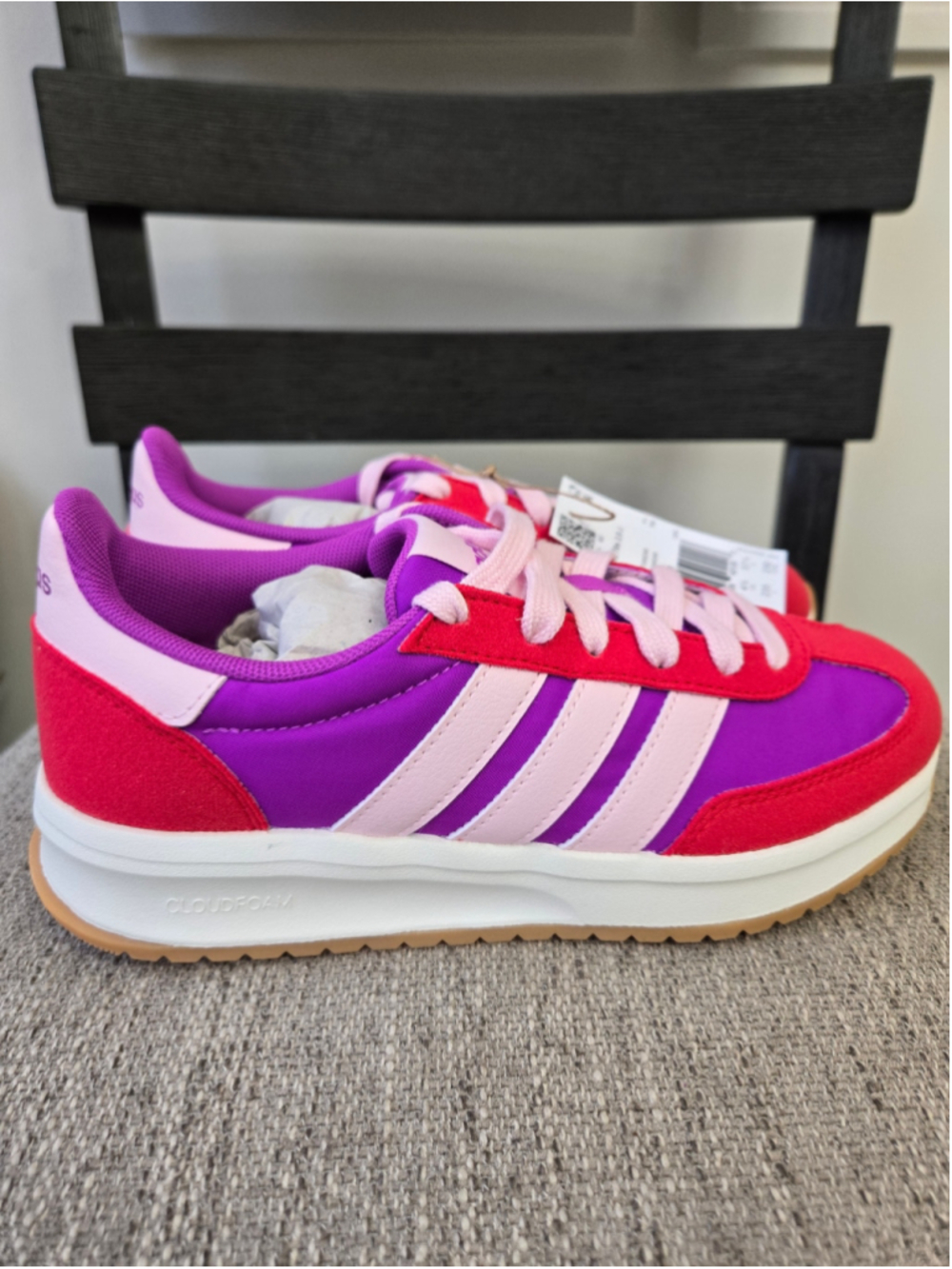 Women's Adidas Run 70s 2.0 Sneakers Purple Pink Size 5